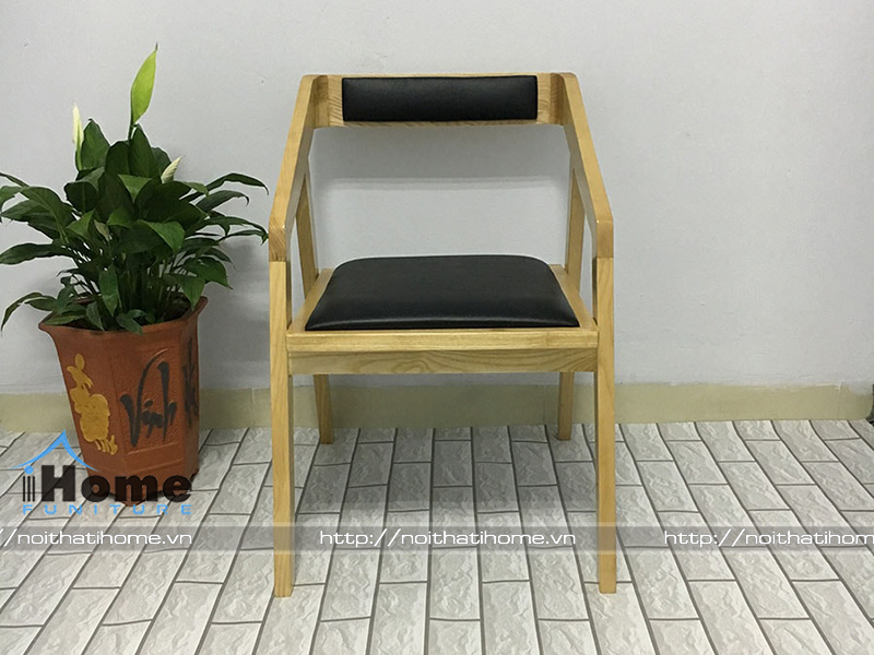 mặt trước ghế gỗ cafe phong cách 
